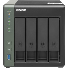 Сетевое оборудование QNAP TS-431X3-4G EU-RU Сетевой RAID-накопитель, 4 отсека 3,5"/2,5", 10 GbE SFP+, 1 GbE RJ-45, 2,5 GbE RJ-45, ARM Cortex-A15 Annapurna Labs AL-314 1,7 ГГц, 4 ГБ. (TS-431X3-4G)