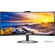 Монитор жидкокристаллический Philips 34E1C5600HE/01 LCD 34'' 21:9 3440x1440(UWQHD) VA, Curved, nonGLARE, 100 Hz, 300 cd/m2, H178°/V178°, 3000:1, 16.7M, 4ms, HDMI, DP, USB-C, USB-Hub, Height adj, Tilt, Speakers, 3Y, Black (34E1C5600HE/01)