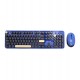 Клавиатура и мышь беспроводные, Aula AC306 Djona, Синий-чёрный, KeyBoard + mouse Wireless, 2AA, royal blue-black