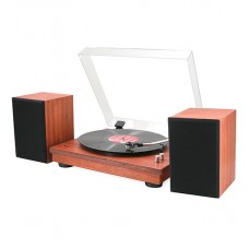 Проигрыватель виниловых дисков Music Public Kingdom TT37ATS, Turntable 33/45 rpm, RCA out, BT in, 2 speakers, wood