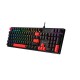 Клавиатура игровая Bloody S510R-Pudding Black <USB, RED SW,механическая, 1,8м>