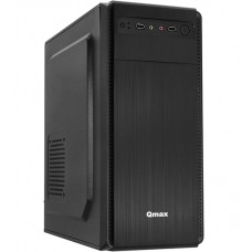 Корпус ATX midi tower Qmax H208B, (Без Б/П), черный, Case black