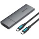 Внешний корпус SSD Vention KPGH0 <M.2 NVMe SSD Enclosure (USB 3.1 Gen 2-C) Gray Aluminum Alloy Type>