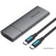 Внешний корпус SSD Vention KPGH0 <M.2 NVMe SSD Enclosure (USB 3.1 Gen 2-C) Gray Aluminum Alloy Type>