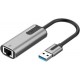 Адаптер USB Vention CEWHB <USB 3.0-A to Gigabit Ethernet Adapter Gray 0.15M Aluminum Alloy Type>