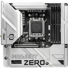 Материнская плата MSI B650M PROJECT ZERO AM5 B650 4xDDR5 4xSATA3 RAID 2xM.2 HDMI DP mATX