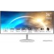 Монитор 34" MSI PRO MP341CQW VA 3440x1440 100Hz 1ms 3000:1 1500R 2xHDMI 1xDP 2x2W White