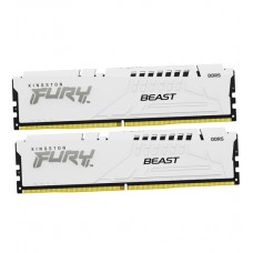 Комплект модулей памяти Kingston Fury Beast, KF564C32BWK2-64, DDR5, 64 GB, white, DIMM kit  (2x32GB), CL32