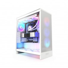 Компьютерный корпус NZXT H7 Flow RGB CM-H72FW-R1 White без Б/П (CM-H72FW-R1)