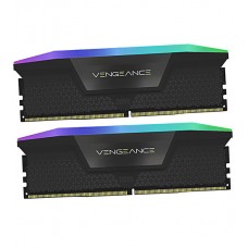 Комплект модулей памяти Corsair Vengeance RGB, CMH32GX5M2B6000C38 , DDR5, 32 GB, DIMM kit  (2x16GB), 38-44-44-96