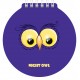 Блокнот "Hatber", 60л, А6, без линовки, фигурная высечка, на гребне, серия "Night Owl"