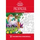 Раскраска "Hatber", 8л, А4, цветной блок, лак, на скобе, серия "Посмотри и раскрась - В стране сказочных принцесс"