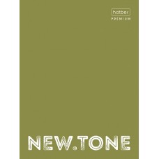 Тетрадь "Hatber Premium", 80л, А4, клетка, на 4-х кольцах, ламинация, серия "NewTone Pastel - Олива"