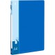 Папка-скоросшиватель с пружинным механизмом Бюрократ, А4, 700 мкм, внут. и торц. карман, синяя