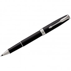 Ручка роллерная Parker "Sonnet Matte Black CT", 0,8 мм, черная