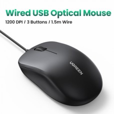 Проводная мышь Ugreen MU007 Portable Wired Mouse 1200 dpi/1.5M 90789