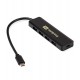 Концентратор USB ExeGate DUB-4CP/1, Hub 4 port, Type-C, USB 3.0