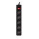 SVEN Сетевой фильтр Surge Protector SF-05E 3,0 m, (5 sockets) black