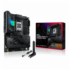 Материнская плата ASUS ROG STRIX X870-F GAMING WIFI, X870, AM5, 4xDIMM DDR5, 2xPCI-E x16, 4xM.2, SATA, DP,HDMI, 2xUSB 4.0, BOX