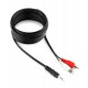 Аудиокабель Cablexpert CCA-458-5M, Черный, Cable Audio, 3.5mm/m - 2xRCA/m, 5m, black