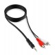 Аудиокабель Cablexpert CCA-458, Черный, Cable Audio, 3.5mm/m - 2xRCA/m, 1.5m, black