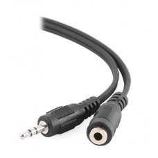 Аудиокабель Cablexpert CCA-423-5M, Черный, Cable Audio, 3.5mm/m - 3.5mm/f, 5m, black