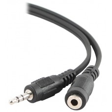 Аудиокабель Cablexpert CCA-423, Черный, Cable Audio, 3.5mm/m - 3.5mm/f, 1.5m, black