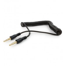 Аудиокабель Cablexpert CCA-405-6, 1.8m, Cable Audio, 3.5mm/m - 3.5mm/m, AUX, спираль, black