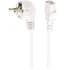 Кабель питания, Cablexpert PC-186W-VDE, 1.8м, Белый, Cable power, Schuko - C13, white