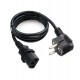 Кабель питания, Cablexpert PC-186-VDE-1M, 1м, Cable power, black