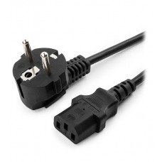 Кабель питания, Cablexpert PC-186-1M, 1м, Черный, Cable power, Schuko - C13, black