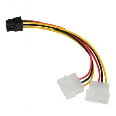 Удлинитель питания Cablexpert CC-PSU-84, 6+2m -> 8f, Cable converter for power supply 6m 2xMolex 3pin(M), CC-PSU-63-15CM