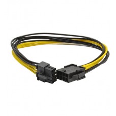 Удлинитель питания Cablexpert CC-PSU-84, 6+2m -> 8f, Cable converter for power supply (6+2)m 0.3m