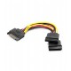 Конвертер Sata-Sata power, Cablexpert CC-SATAM2F-01, Cable internal SATA, for 2 HDD SATA