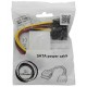 Конвертер Molex 4pin-2 x Sata power, Cable internal SATA, for 2 HDD, Cablepert CC-SATA-PSY