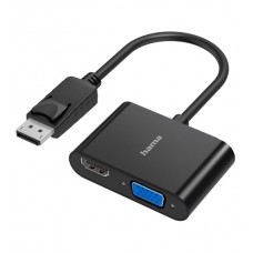 Конвертер DisplayPort -> HDMI/VGA, Hama, 00200334, черный, Converter black