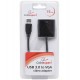 Конвертер Cablexpert AB-U3M-VGAF-01, Черный, Converter USB 3.0 m -> D-Sub (VGA) f, black