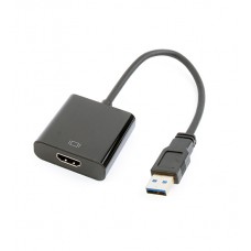 Конвертер Cablexpert  A-USB3-HDMI-02, Черный, Converter USB 3.0 m -> HDMI f, black