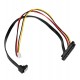 Конвертер  power, Cablexpert CC-XH2.54-SATAL-40CM, Cable internal SATA, for 1 HDD - Sata 7pin+XH2.54