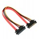 Кабель SATA, Cablexpert CC-SATAMF-715-30CM, Cable internal, data,Sata 7+15pin f -> Sata 7+15pin m, 7+15pin