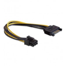 Кабель SATA power -> 6 pin, Cablexpert CC-PSU-SATA, Cable converter for power supply 0.2m