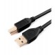 Кабель USB, Cablexpert CCP-USB2-AMBM-10, 3м, Черный, Cable Type A-B, USB 2.0, black