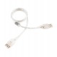 Кабель USB, Cablexpert CCF-USB2-AMAF-TR-0.75M, Cable (удлинитель) Type Am- Af, 0.75m, USB 2.0