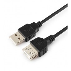 Кабель USB, Cablexpert CC-USB2-AMAF-6B-N, 1.8m, Cable (удлинитель) Type Am- Af, USB 2.0