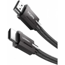 Кабель Ugreen HD135 HDMI M/M Round Cable Zinc Alloy Shell Braided 1.5m (Gray) 70320