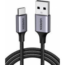 Кабель UGREEN US288 USB-A 2.0 to USB-C Cable Nickel Plating Aluminum Braid 3m (Space Gray), 60408