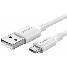 Кабель Ugreen US289 Micro USB Male To USB 2.0 A Male Cable 1M (White), 60141