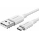 Кабель Ugreen US289 Micro USB Male To USB 2.0 A Male Cable 1M (White), 60141