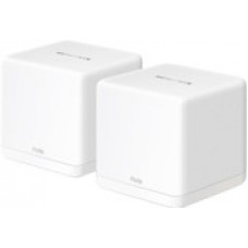 Домашняя Mesh Wi-Fi система GbE AX1500 Mercusys Halo H60X(2-pack) <Wi-Fi 6, бесшовный роуминг 802.11k/v/r, 1201Mbps 5Ghz + 300Mbps 2.4Ghz, 802.11ax/ac/n/a, 3 порта LAN/WAN GbE>