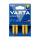 Батарейка VARTA Longlife Micro 1.5V - LR03/ AAA (4 шт)